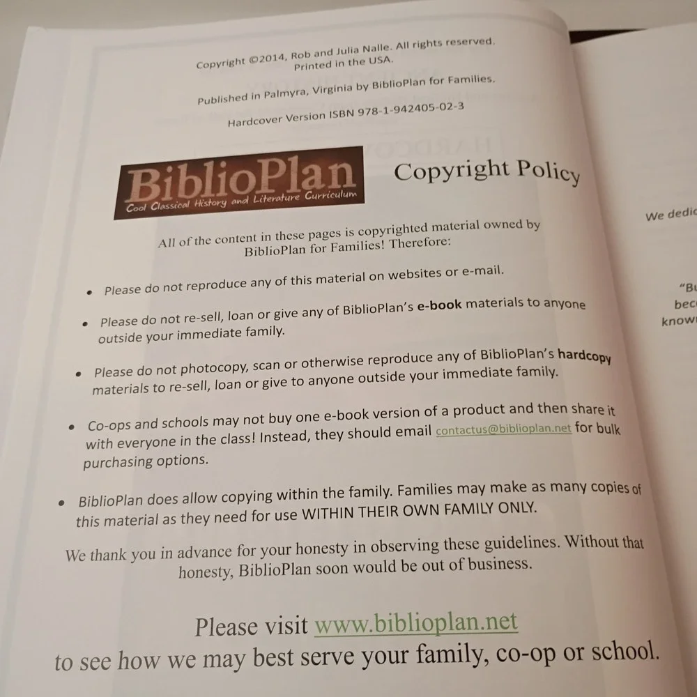 The Biblioplan Companion Year One: A Text for Ancient History, First Edition